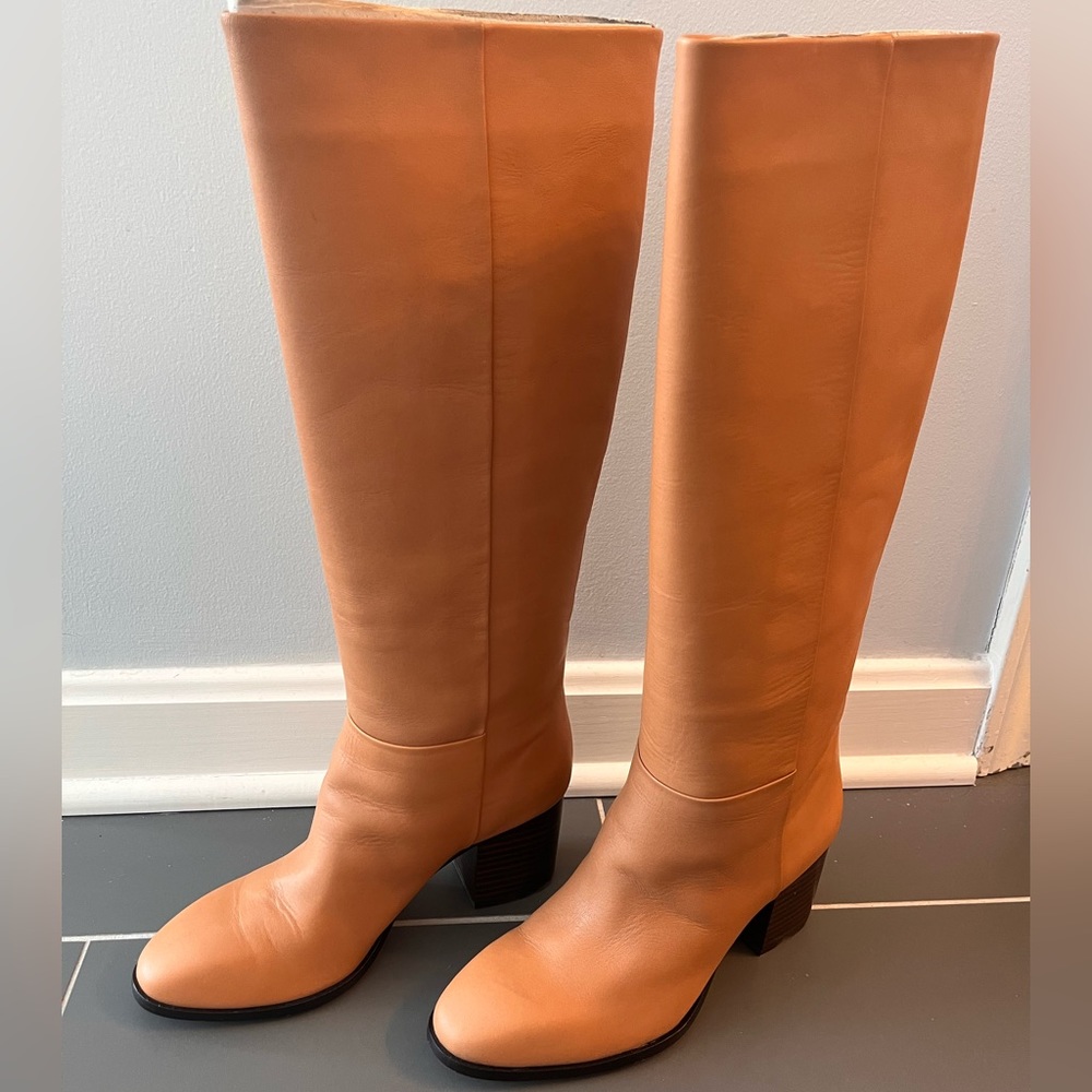 J Crew Sadie Knee High Boot - Toasted Wheat